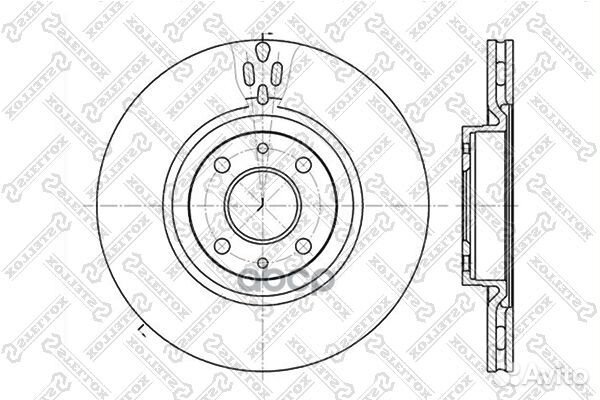 Диск торм. пер. alfa romeo 155 fiat cro перед