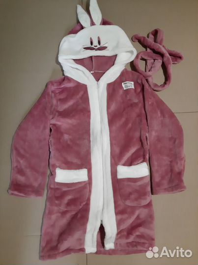 Халатик детский с ушками (Зайчик)