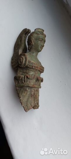 Бронзовая статуэтка. Девушка с крыльями 19 век