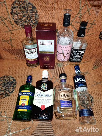 Бутылки из-под алкоголя для коллекции