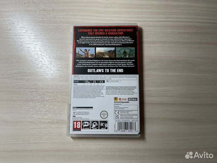 Картридж Red Dead Redemption для Nintendo Switch