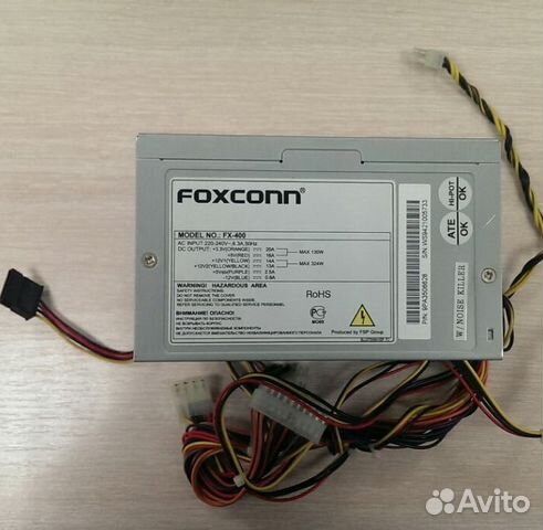 Блок питания Foxconn FX-400, ATX, 400W