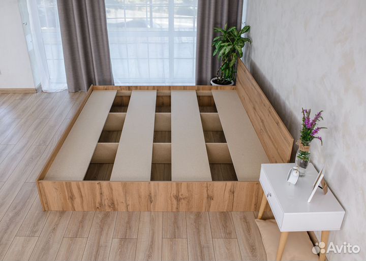 Кровать с матрасом 200 на 200 Парма