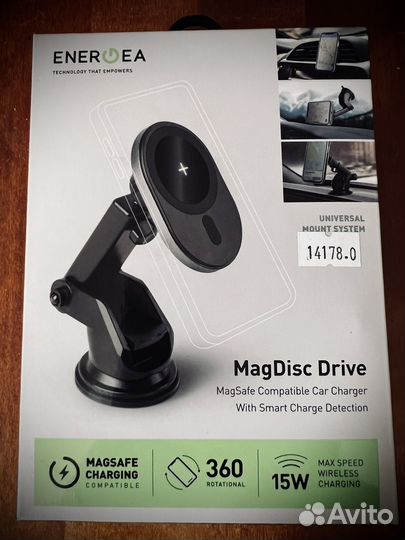 Автомобильный держатель EnergEA MagDisc Drive