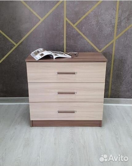 Комод новый 3 ящика 80 см / Гарантия 12 мес