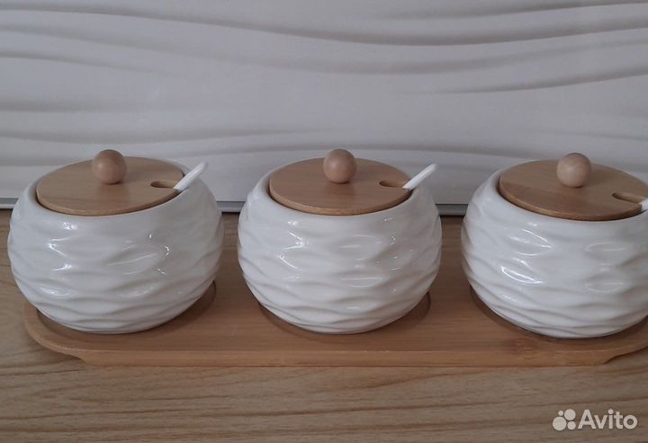 Сахарница набор из фарфора новый