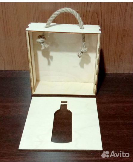 Коробка из дерева под набор для глинтвейна