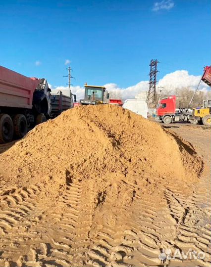 Песок карьерный с доставкой
