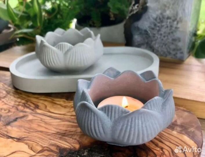 Силиконовая форма подсвечник кашпо