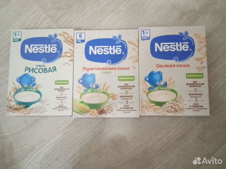 Безмолочные каши нестле