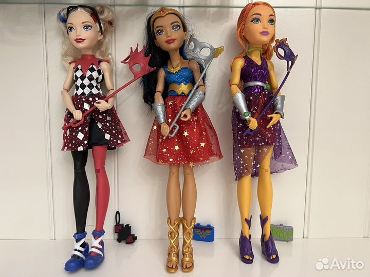 Dc super hero girls куклы фигурки маскарад база