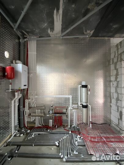 Монтаж отопления, водоснабжения, тёплого пола