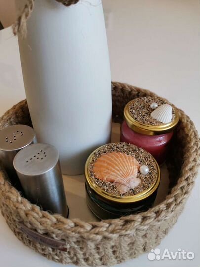 Корзина из джута