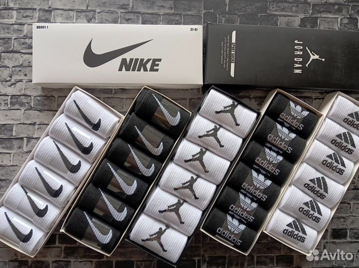 Носки Nike Adidas Reebok Jordan
