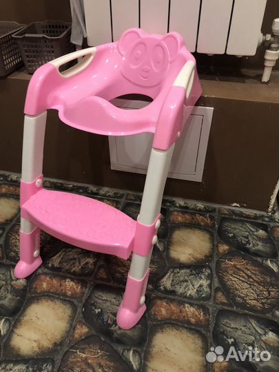 Сидушка на унитаз с лесенкой детская