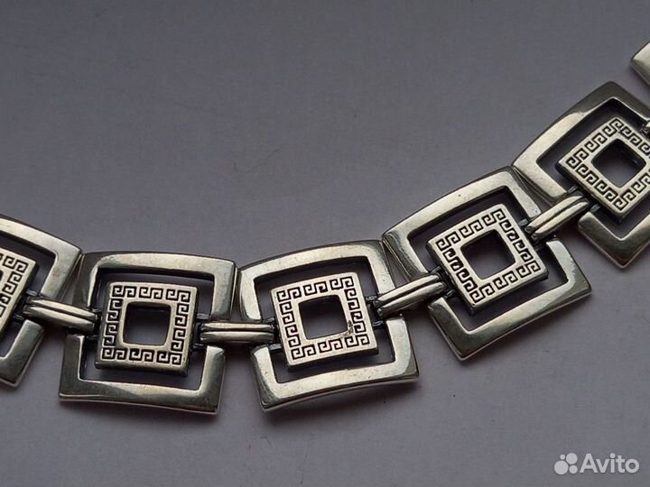Браслет серебро 925 проба греческие мотивы