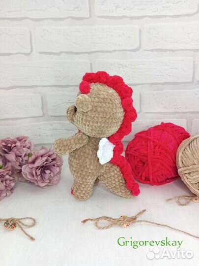 Дракон,вязаная игрушка