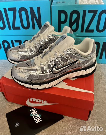 Nike P-6000 Silver Metalic Оригинал