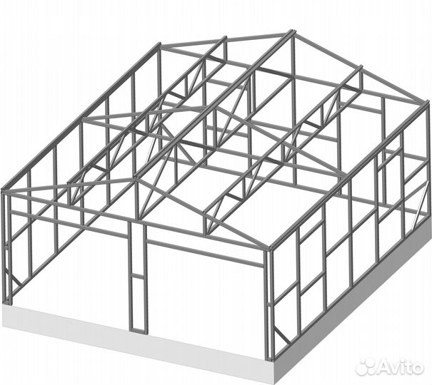 Металлический каркас для гаража под заказ