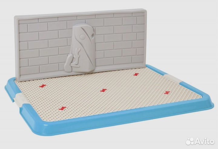 Туалет-лоток для собак со стенкой, 67*52 см