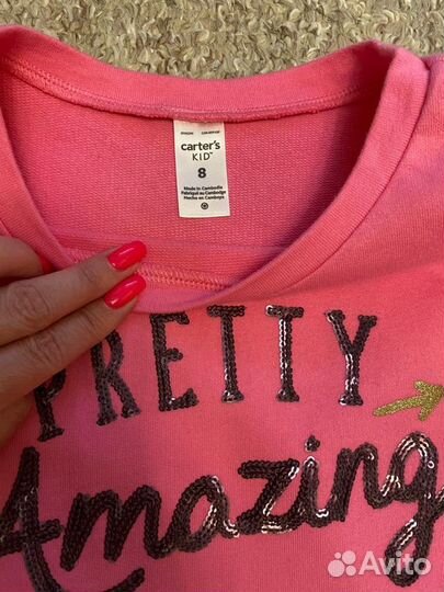 Туника/кофточка для девочки Carters р. 8 лет