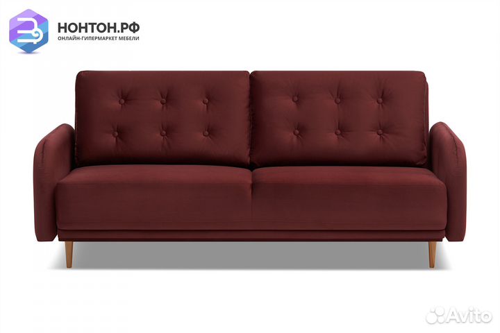 Диван книжка Париж бордовый