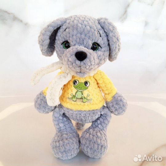 Вязаная Собачка ручной работы