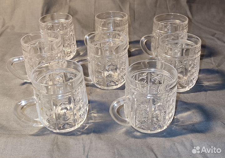 Кружки хрустальные