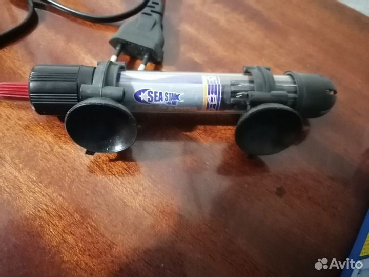 Растения для аквариума + нагреватель с терморегуля