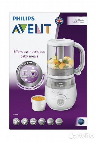 Блендер-пароварка 4-в-1 Philips avent Новая