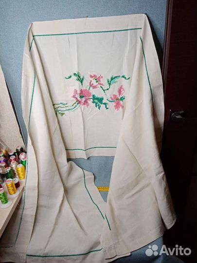 Накомодники, тюль, скатерть СССР