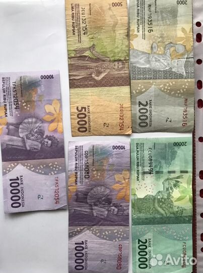 Купюры Мьямны,Индонезии,Тайланда