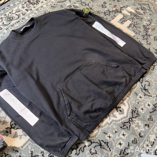 Stone Island Reflective Sweatshirt Black