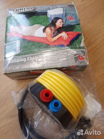 Надувной матрас с насосом