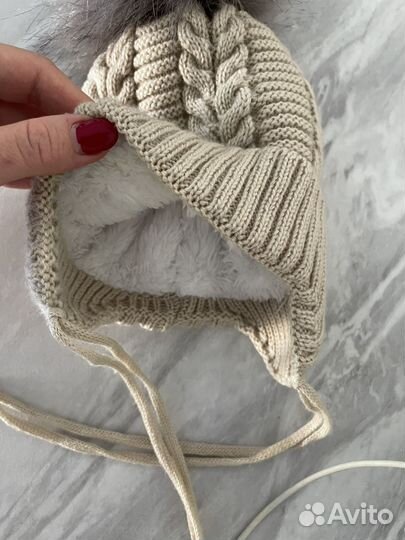 Шапка зимняя 3-10 мес