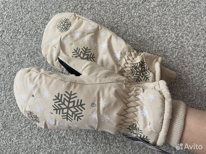 Варежки краги зимние на замке