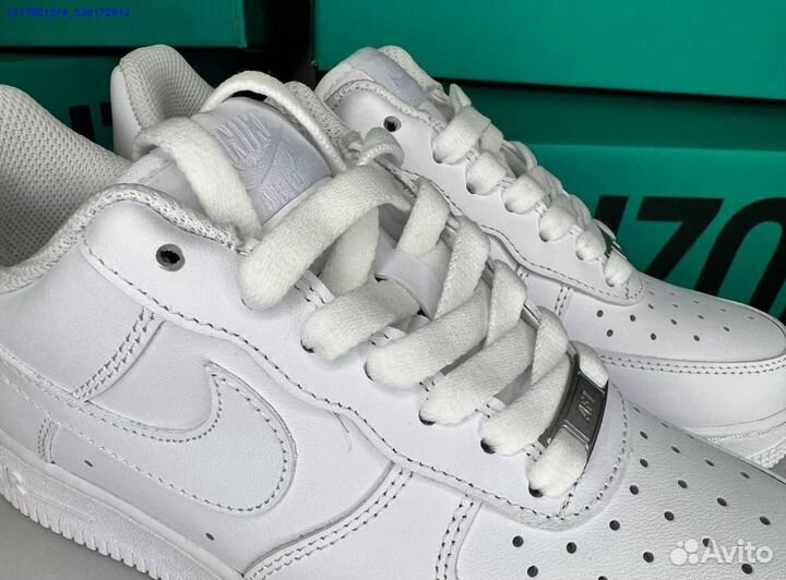 Кроссовки nike air force 1 white оригинал Poizon