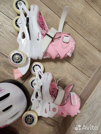 Детские ролики и защита 30-33 размер