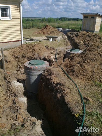 Колодцы септики траншеи