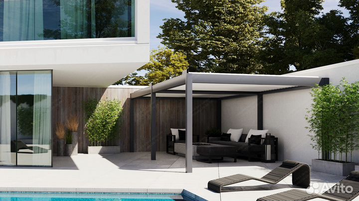 Летняя веранда, алюминевая пергола, терраса