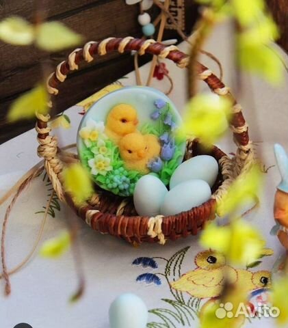 Силиконовая форма для мыла цыплята