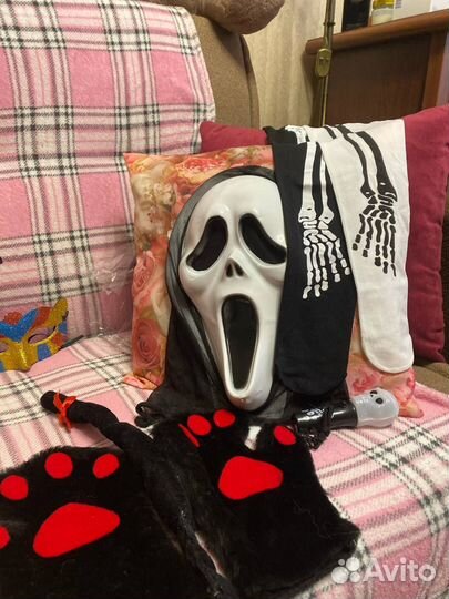 Новогодние аксессуары украшения маски шапочки