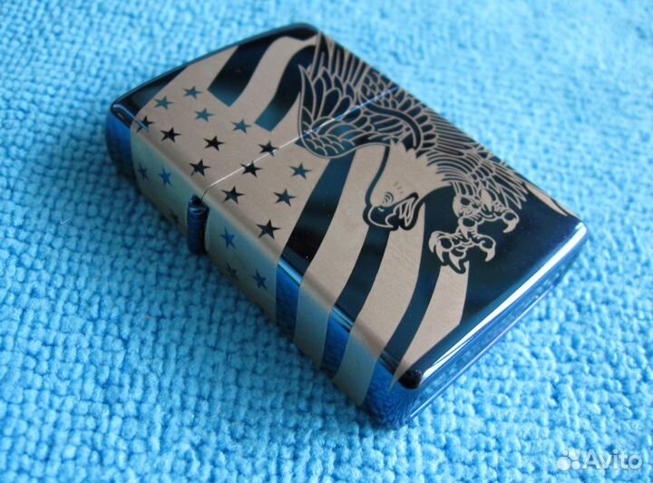 Zippo Premium - Patriotic Eagle 360 Laser Engraved