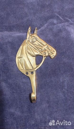 Вешалка конь. Латунь