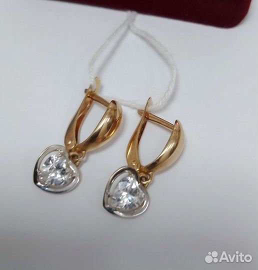 Золотые серьги проба 585 Арт.004173690123