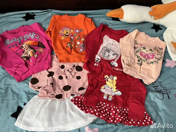 Детские вещи пакетом на девочку от 80до 98