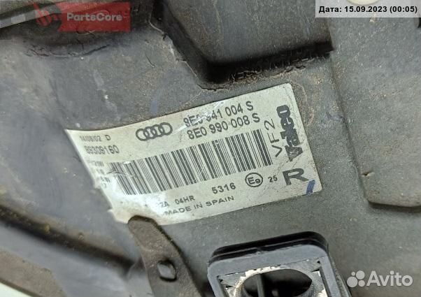 Фара правая Audi A4/S4