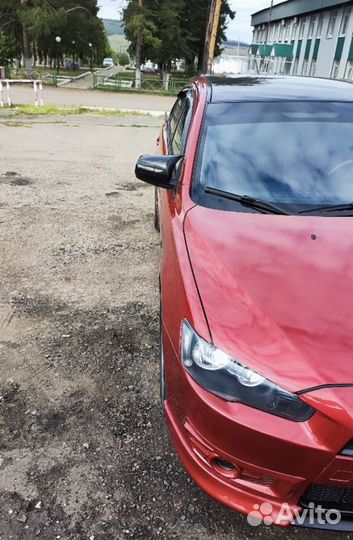 Накладка на зеркала Mitsubishi lancer 10