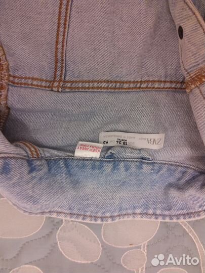 Джинсовая куртка детская 92