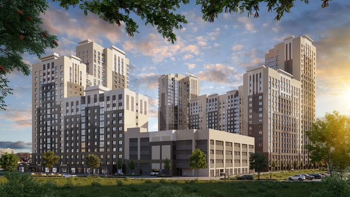 2-к. квартира, 61,6 м², 17/25 эт.